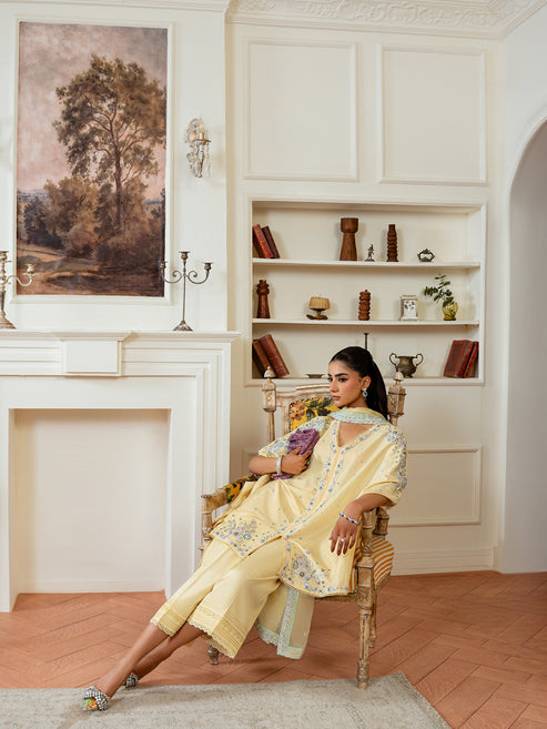 Epoque | Elysia Luxury Pret | Citrine - Designer Dress - Type : Ladies Clothes - Available at Libayah - 100% Original