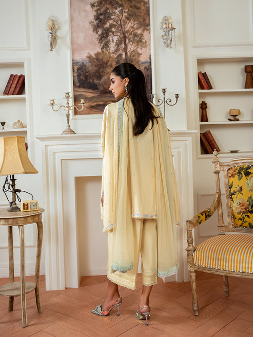 Epoque | Elysia Luxury Pret | Citrine - Designer Dress - Type : Ladies Clothes - Available at Libayah - 100% Original