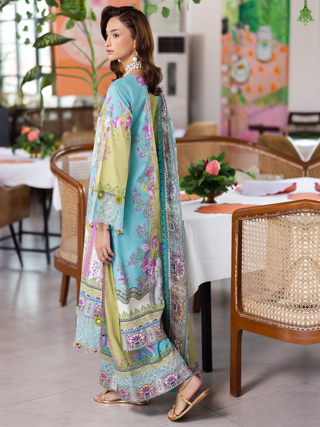 Mahnur | After Hours Luxury Lawn 25 | Citrus Glow by Mahnur - Designer Dress - Type: Ladies Clothes - Available at Libayah - 100% Original