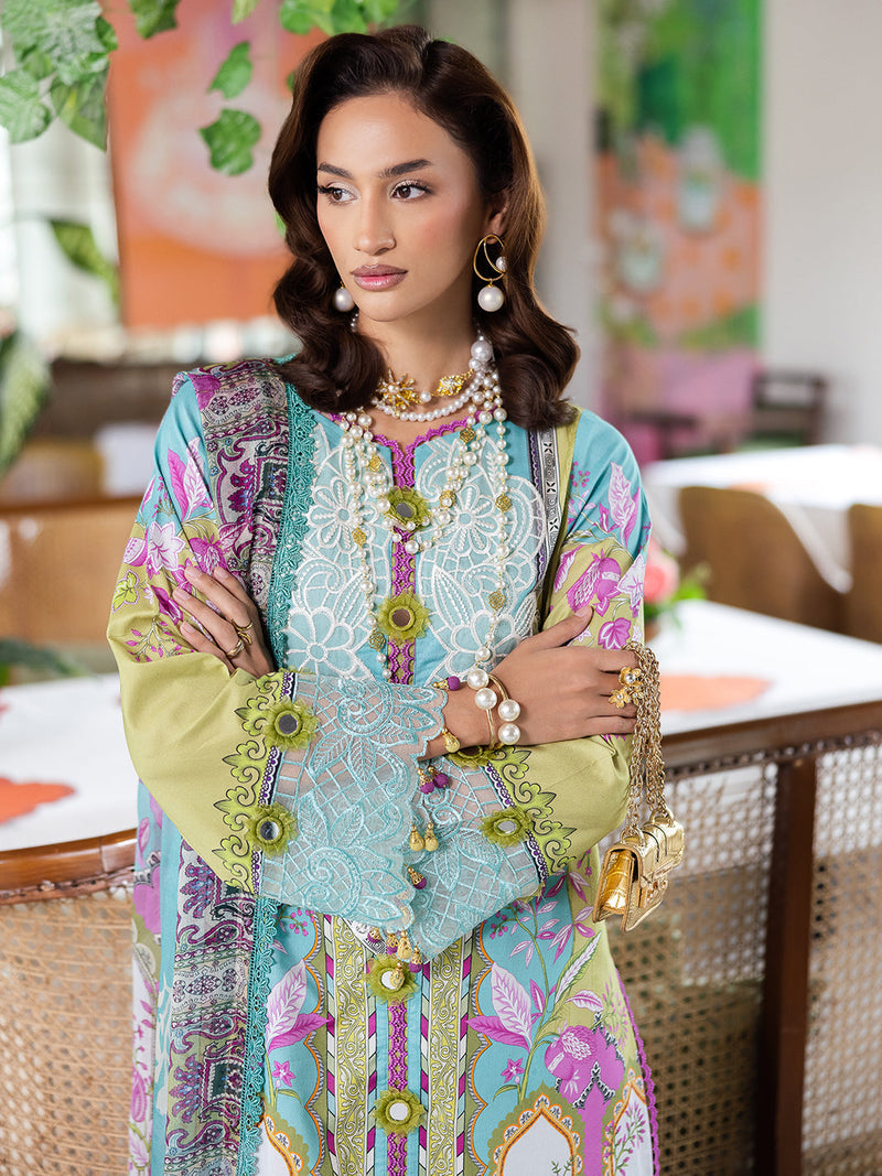 Mahnur | After Hours Luxury Lawn 25 | Citrus Glow by Mahnur - Designer Dress - Type: Ladies Clothes - Available at Libayah - 100% Original