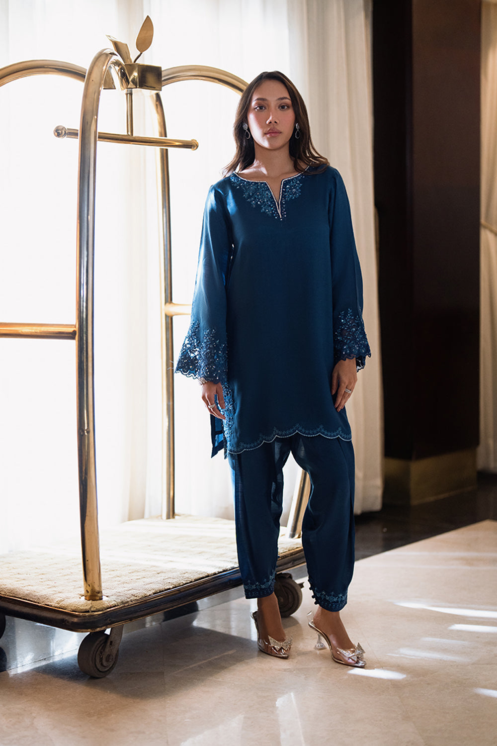 Azure | Diva Formals | Cobalt Glow by Azure - Designer Dress  - Type : Ladies Clothes - Available at Libayah - 100% Original 