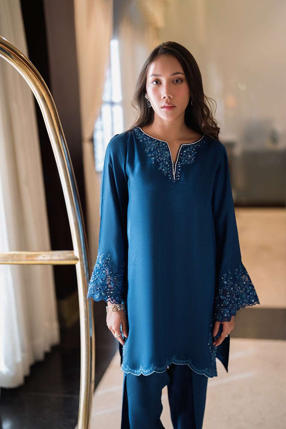 Azure | Diva Formals | Cobalt Glow by Azure - Designer Dress  - Type : Ladies Clothes - Available at Libayah - 100% Original 