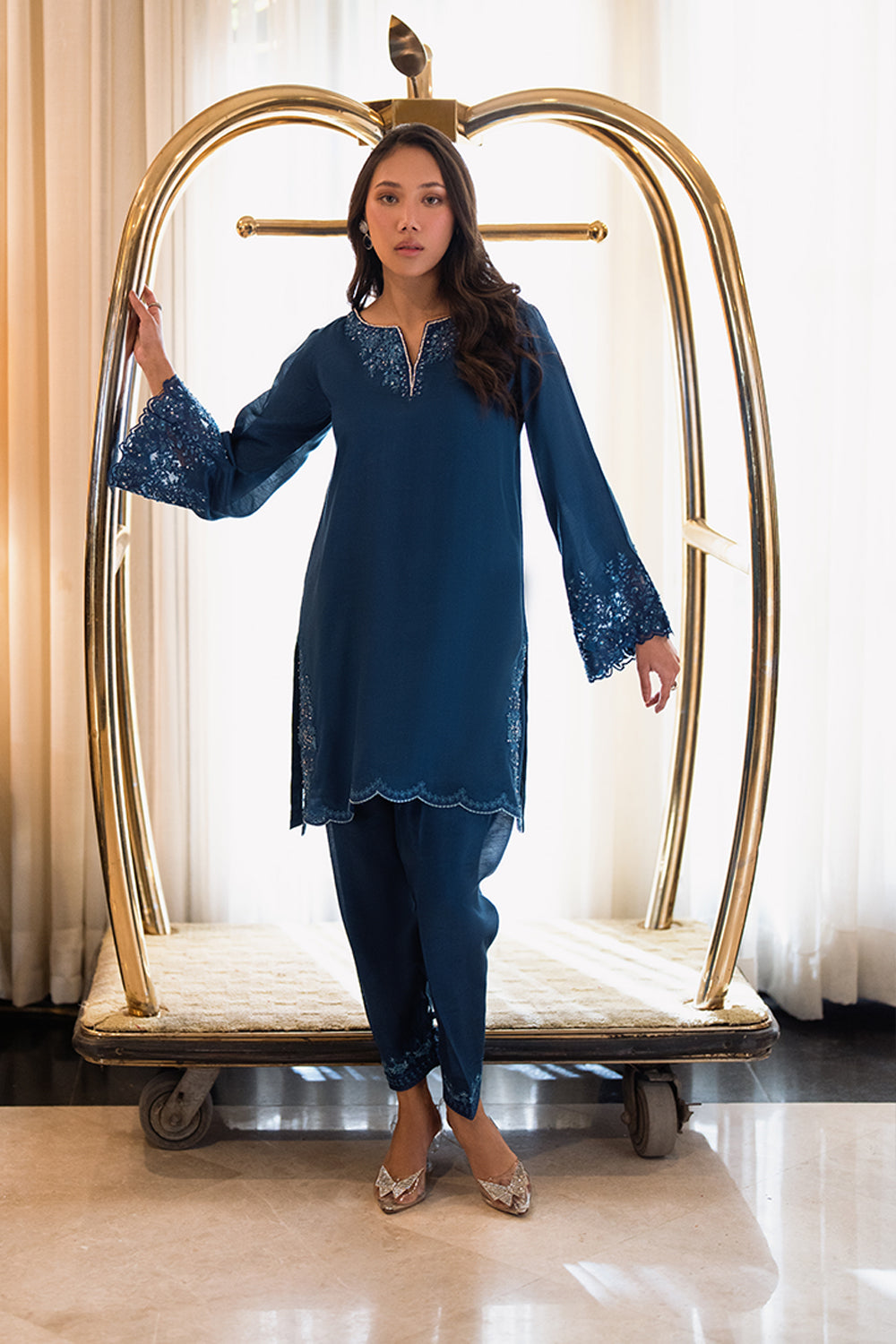 Azure | Diva Formals | Cobalt Glow by Azure - Designer Dress  - Type : Ladies Clothes - Available at Libayah - 100% Original 