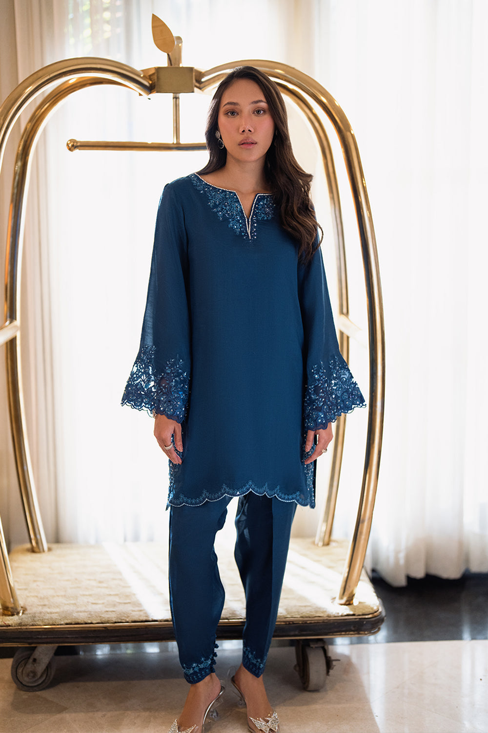 Azure | Diva Formals | Cobalt Glow by Azure - Designer Dress  - Type : Ladies Clothes - Available at Libayah - 100% Original 