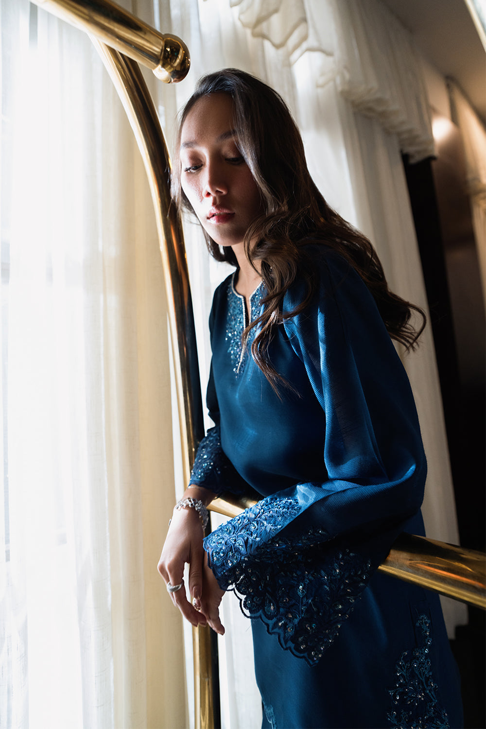 Azure | Diva Formals | Cobalt Glow by Azure - Designer Dress  - Type : Ladies Clothes - Available at Libayah - 100% Original 