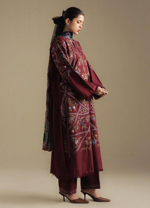 Zara Shahjahan | Coco Winter 25 | Coral-4B by Zara Shahjahan - Designer Dress  - Type : Ladies Clothes - Available at Libayah - 100% Original 