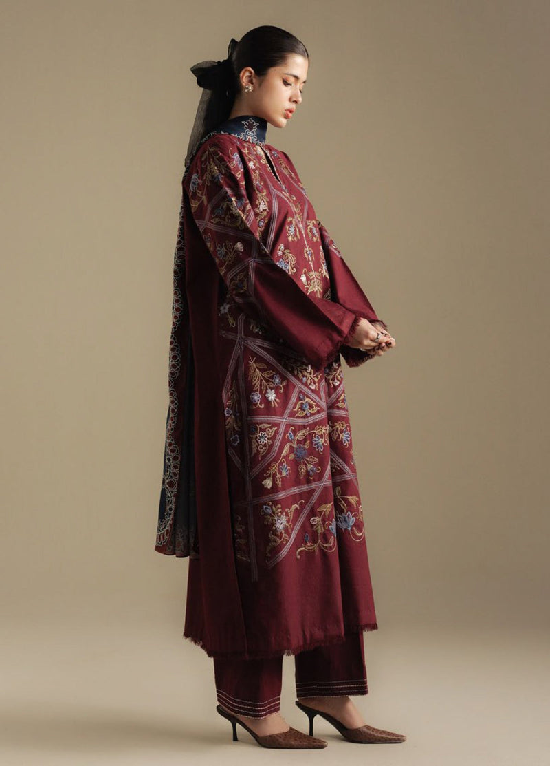 Zara Shahjahan | Coco Winter 25 | Coral-4B by Zara Shahjahan - Designer Dress  - Type : Ladies Clothes - Available at Libayah - 100% Original 