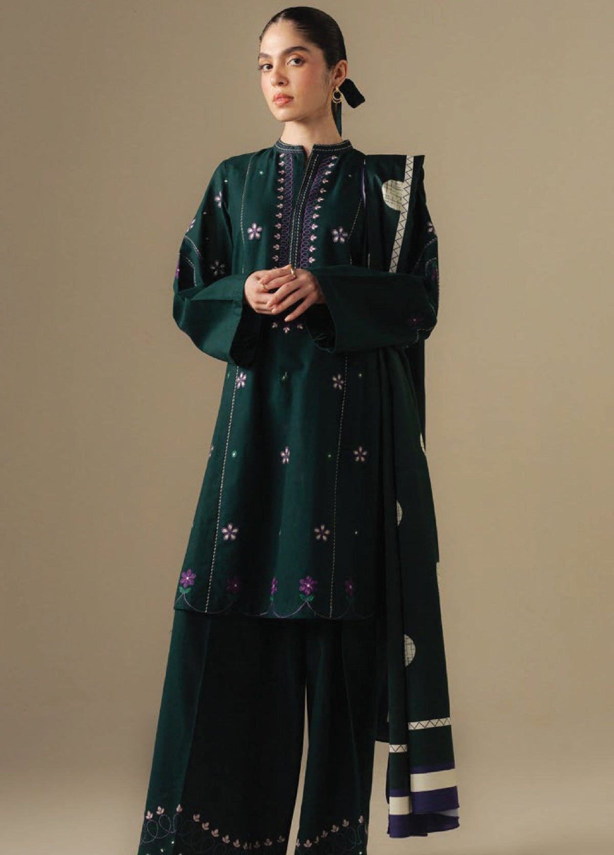 Zara Shahjahan | Coco Winter 25 | Fawn-8A by Zara Shahjahan - Designer Dress  - Type : Ladies Clothes - Available at Libayah - 100% Original 
