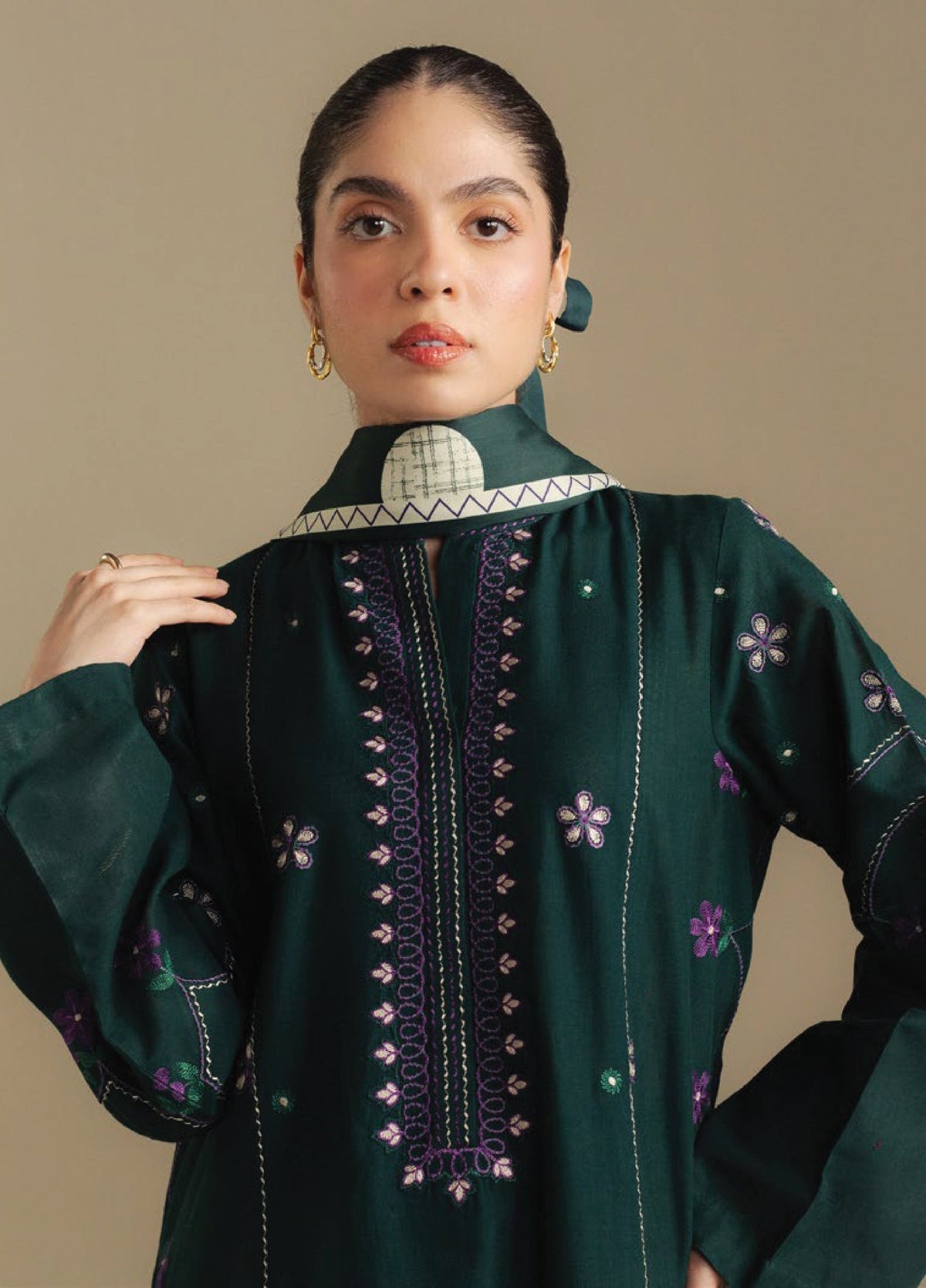 Zara Shahjahan | Coco Winter 25 | Fawn-8A by Zara Shahjahan - Designer Dress  - Type : Ladies Clothes - Available at Libayah - 100% Original 