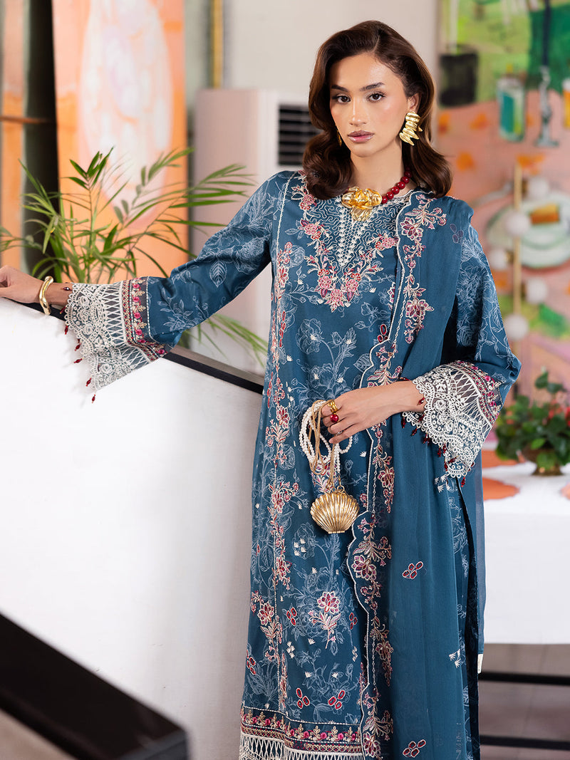 Mahnur | After Hours Luxury Lawn 25 | Confetti Hour by Mahnur - Designer Dress - Type: Ladies Clothes - Available at Libayah - 100% Original