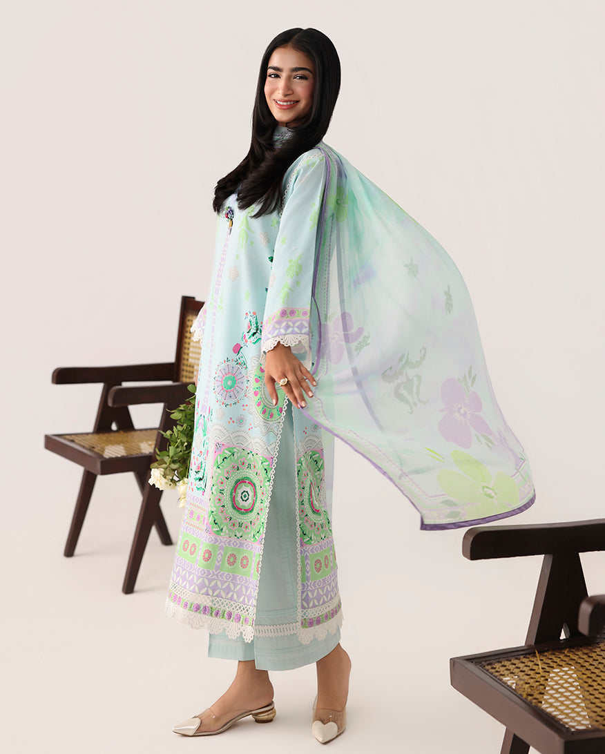 Roheenaz | Rosette Lawn | Cool Mirage - Designer Dress - Type : Ladies Clothes - Available at Libayah - 100% Original