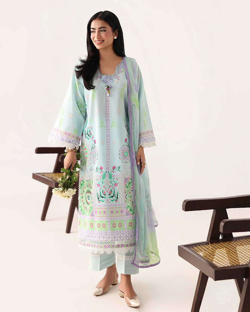 Roheenaz | Rosette Lawn | Cool Mirage - Designer Dress - Type : Ladies Clothes - Available at Libayah - 100% Original