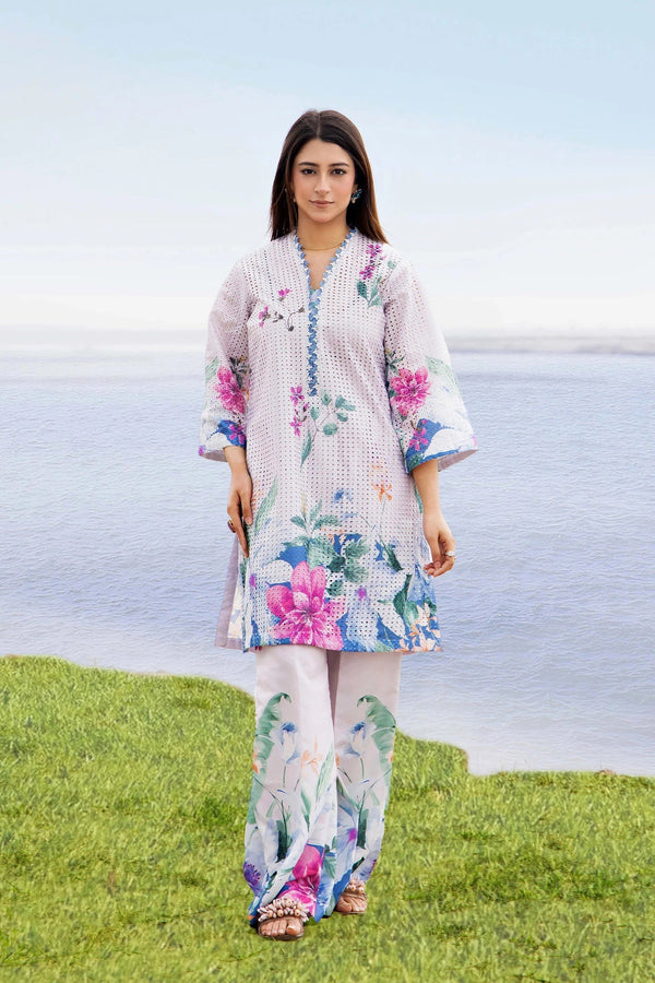 Adans Libas | Embrodiered Co Ord Sets | 4090 by Adans Libas - Designer Dress  - Type : Ladies Clothes - Available at Libayah - 100% Original 