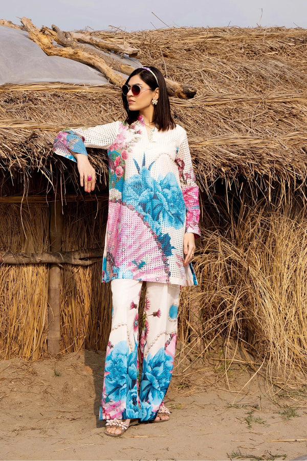 Adans Libas | Embrodiered Co Ord Sets | Camelia 4094 by Adans Libas - Designer Dress  - Type : Ladies Clothes - Available at Libayah - 100% Original 