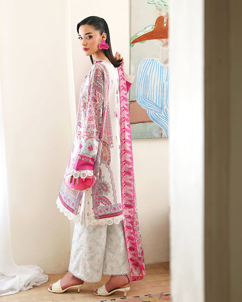 Roheenaz | Eclat Garden Printed Lawn | Coral Hibiscus by Roheenaz - Designer Dress  - Type : Ladies Clothes - Available at Libayah - 100% Original 