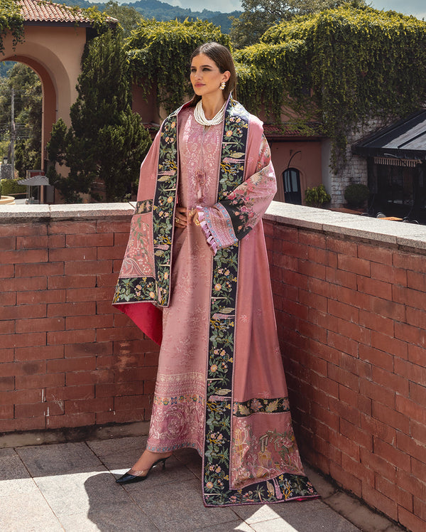 Cortona Bloom – authentic Pakistani dress from the Mushq Winter Broadway 25 collection for women in the UK.
