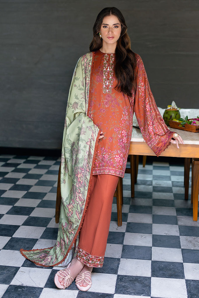 Cross Stitch | Cotton Satin 25 | AUTUMN GLAZE by Cross Stitch - Designer Dress  - Type : Ladies Clothes - Available at Libayah - 100% Original 
