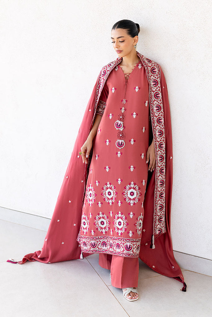 Cross Stitch | Cotton Satin 25 |  DUSTY SUNSET by Cross Stitch - Designer Dress  - Type : Ladies Clothes - Available at Libayah - 100% Original 
