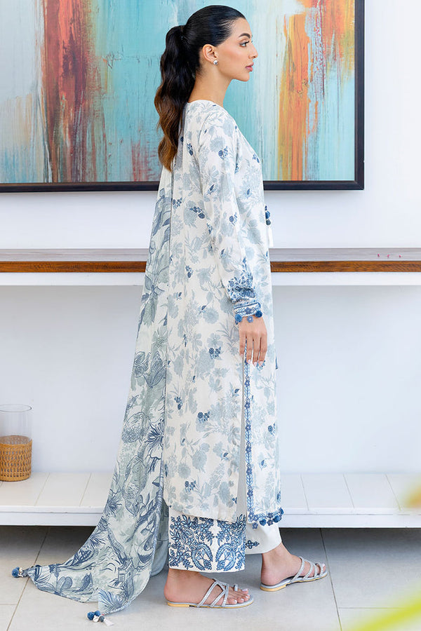 Cross Stitch | Cotton Satin 25 |  WHIMSICAL TEAL by Cross Stitch - Designer Dress  - Type : Ladies Clothes - Available at Libayah - 100% Original 