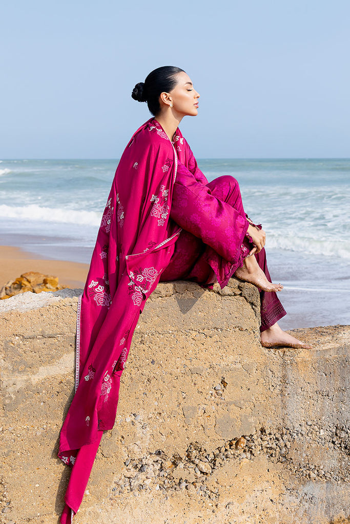 Cross Stitch | Cotton Satin 25 |FLORID ZEAL by Cross Stitch - Designer Dress  - Type : Ladies Clothes - Available at Libayah - 100% Original 