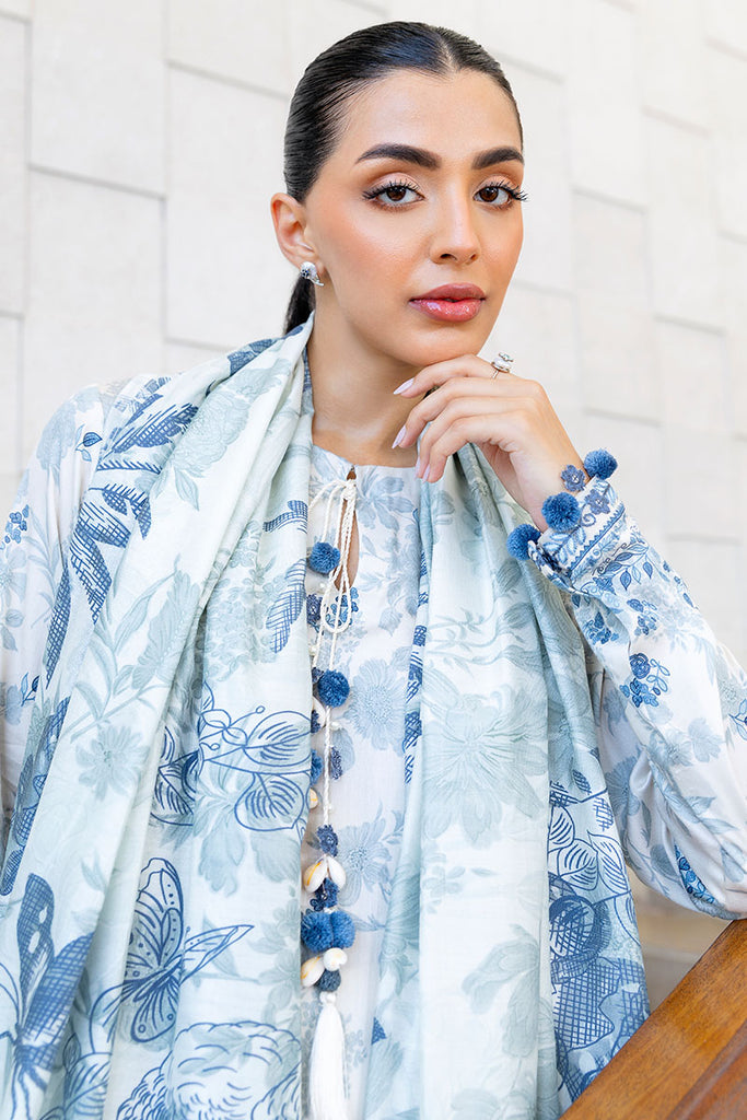 Cross Stitch | Cotton Satin 25 |  WHIMSICAL TEAL by Cross Stitch - Designer Dress  - Type : Ladies Clothes - Available at Libayah - 100% Original 