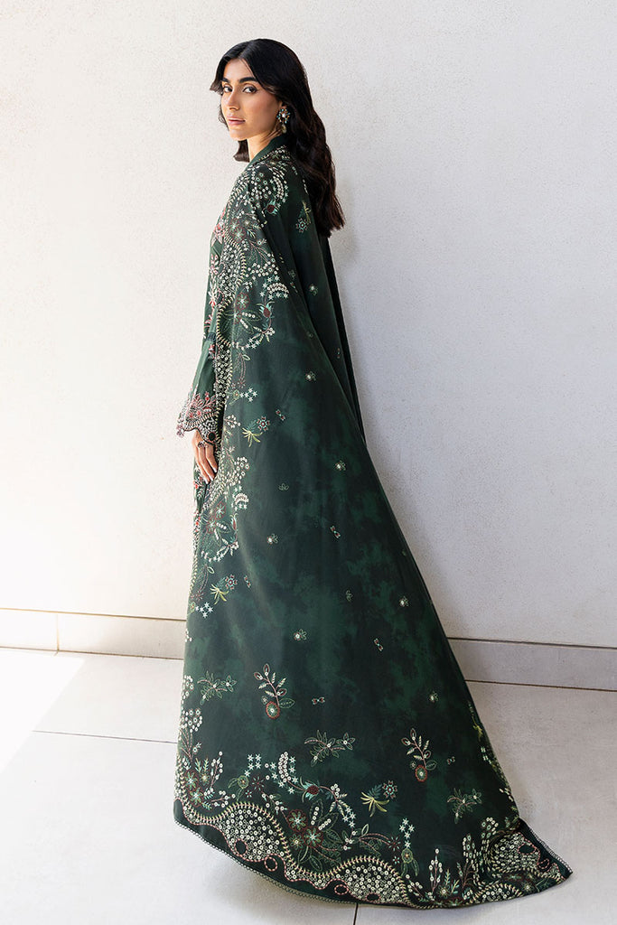 Cross Stitch | Cotton Satin 25 | GREEN ORNATE by Cross Stitch - Designer Dress  - Type : Ladies Clothes - Available at Libayah - 100% Original 