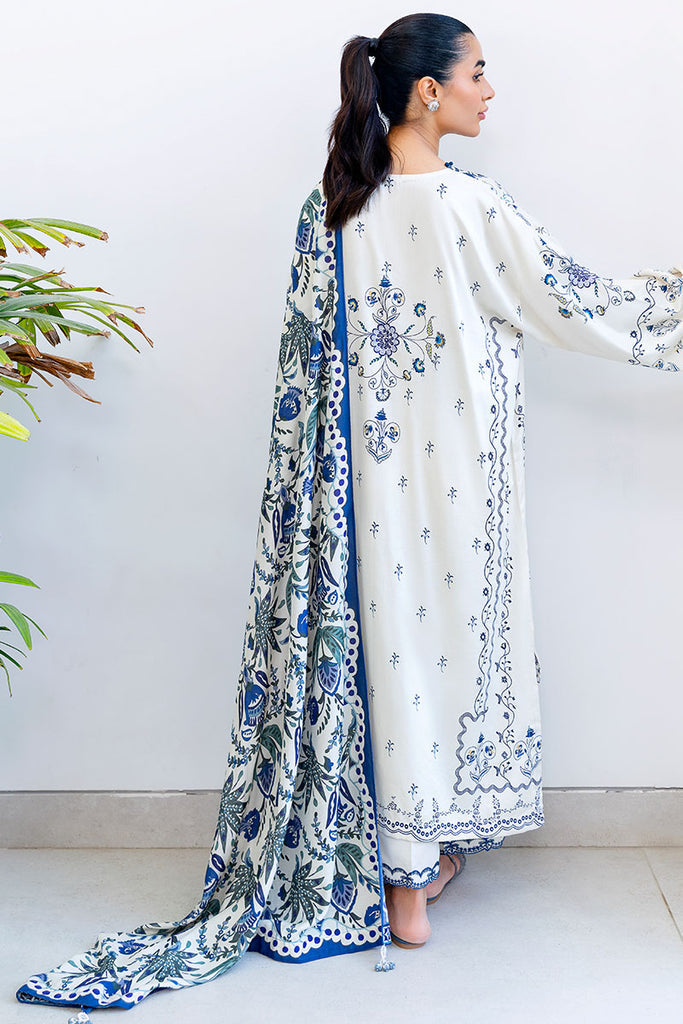 Cross Stitch | Cotton Satin 25 | IVORY ORCHID by Cross Stitch - Designer Dress  - Type : Ladies Clothes - Available at Libayah - 100% Original 