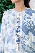 Cross Stitch | Cotton Satin 25 |  WHIMSICAL TEAL by Cross Stitch - Designer Dress  - Type : Ladies Clothes - Available at Libayah - 100% Original 