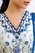 Cross Stitch | Cotton Satin 25 | IVORY ORCHID by Cross Stitch - Designer Dress  - Type : Ladies Clothes - Available at Libayah - 100% Original 