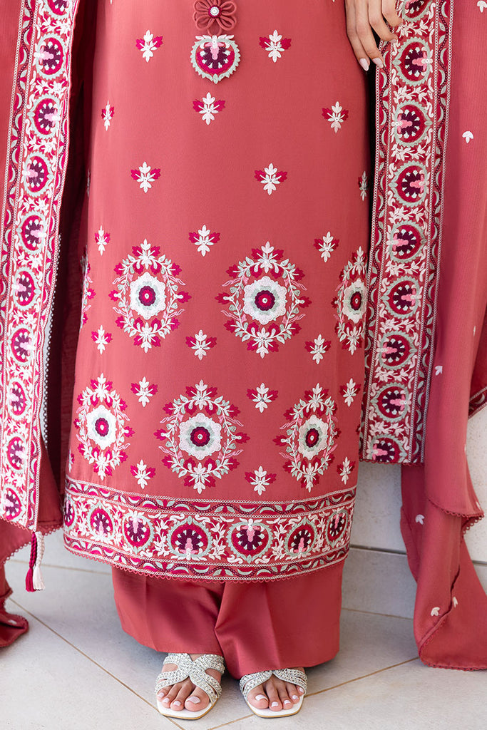 Cross Stitch | Cotton Satin 25 |  DUSTY SUNSET by Cross Stitch - Designer Dress  - Type : Ladies Clothes - Available at Libayah - 100% Original 