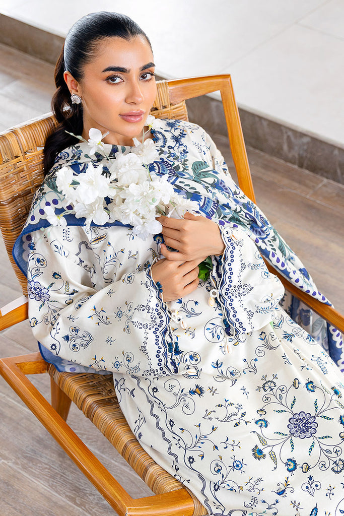 Cross Stitch | Cotton Satin 25 | IVORY ORCHID by Cross Stitch - Designer Dress  - Type : Ladies Clothes - Available at Libayah - 100% Original 