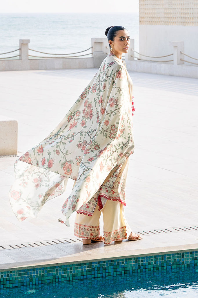 Cross Stitch | Cotton Satin 25 |  PETAL SAND by Cross Stitch - Designer Dress  - Type : Ladies Clothes - Available at Libayah - 100% Original 