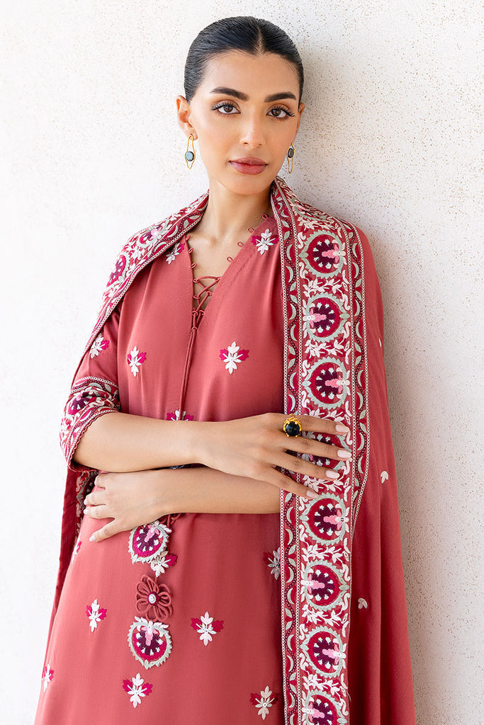 Cross Stitch | Cotton Satin 25 |  DUSTY SUNSET by Cross Stitch - Designer Dress  - Type : Ladies Clothes - Available at Libayah - 100% Original 