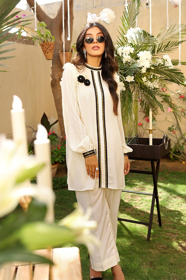 Sana Abbas | La Fiesta | Crema by Sana Abbas - Designer Dress - Type: Ladies Clothes - Available at Libayah - 100% Original