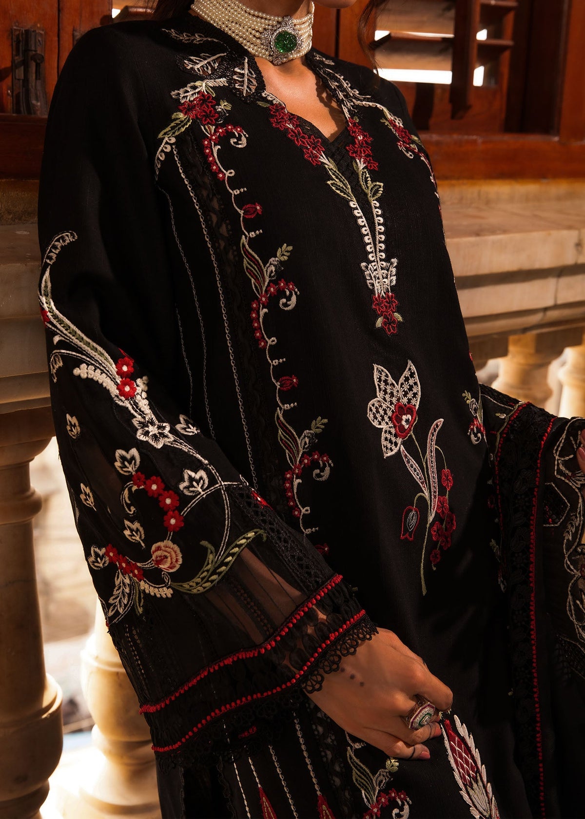 Crimson | Aaleen Winter 24 | Meenakari by Crimson - Designer Dress - Type: Ladies Clothes - Available at Libayah - 100% Original