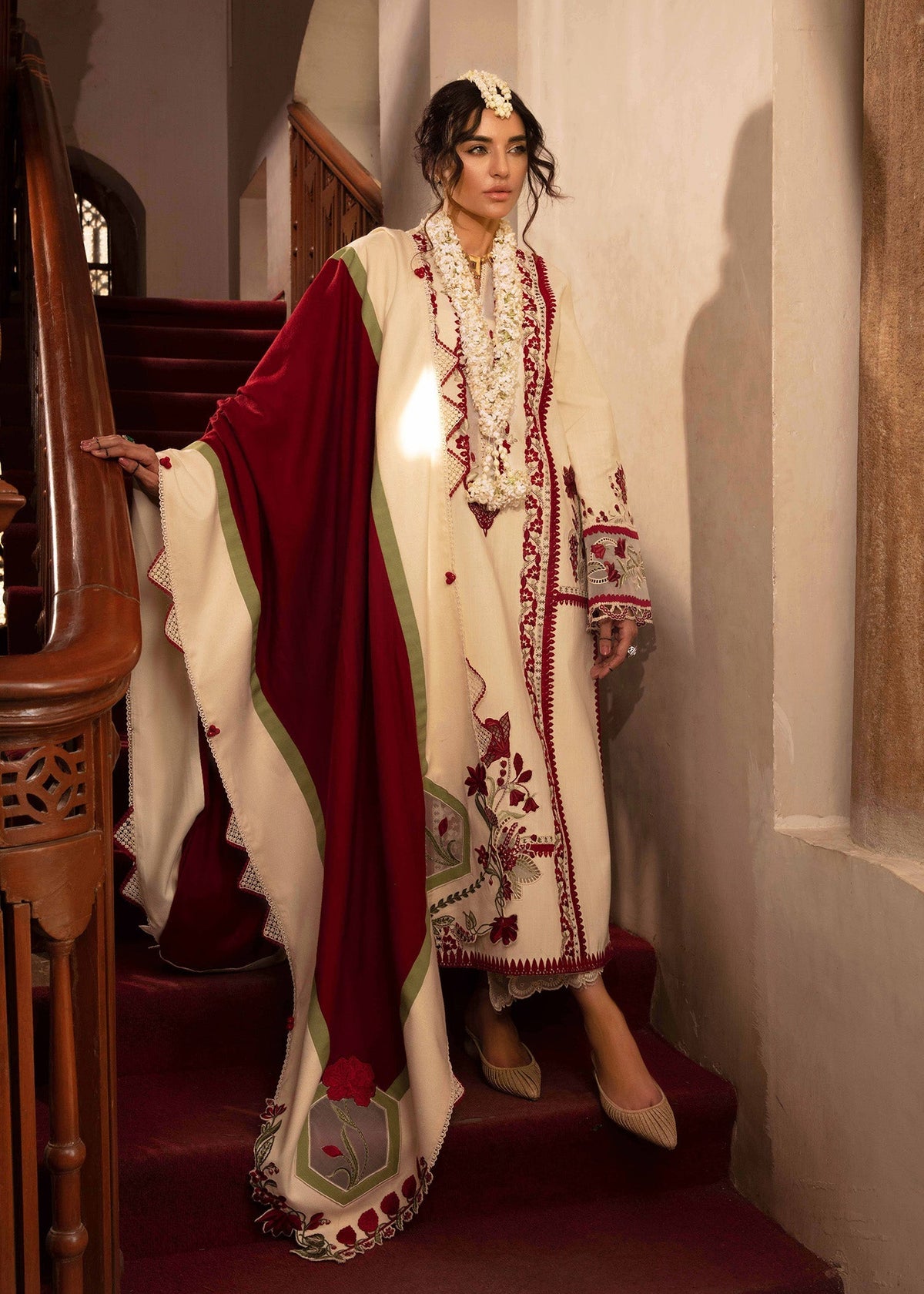 Crimson | Aaleen Winter 24 | Musafir by Crimson - Designer Dress - Type: Ladies Clothes - Available at Libayah - 100% Original