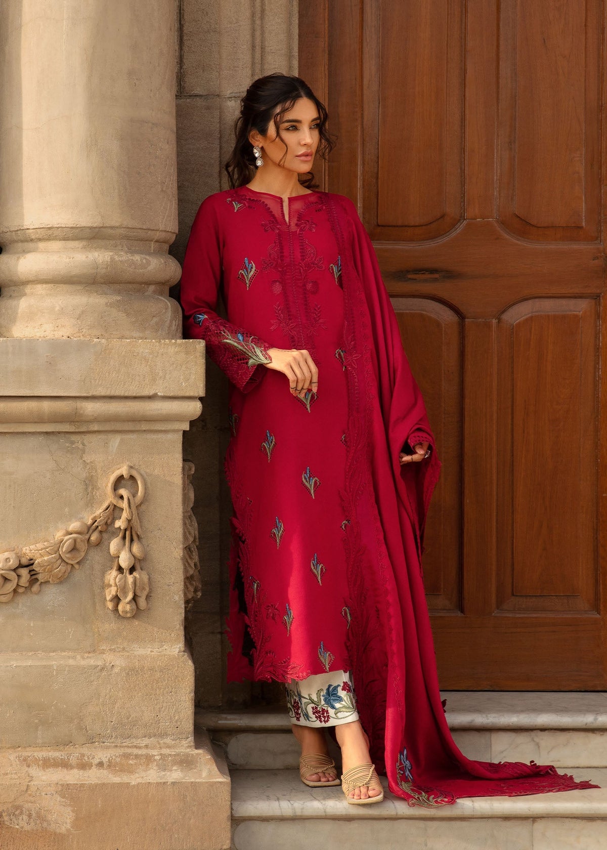 Crimson | Aaleen Winter 24 | Jurao ka Kaam by Crimson - Designer Dress - Type: Ladies Clothes - Available at Libayah - 100% Original