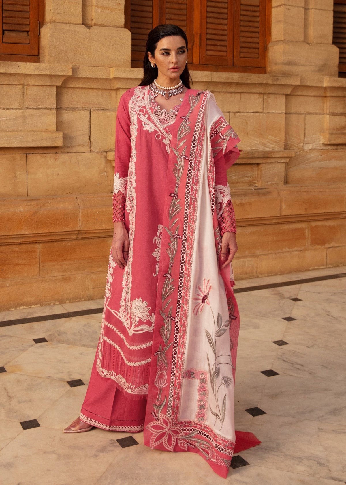 Crimson | Aaleen Winter 24 | Phulon ki Dastaan by Crimson - Designer Dress - Type: Ladies Clothes - Available at Libayah - 100% Original
