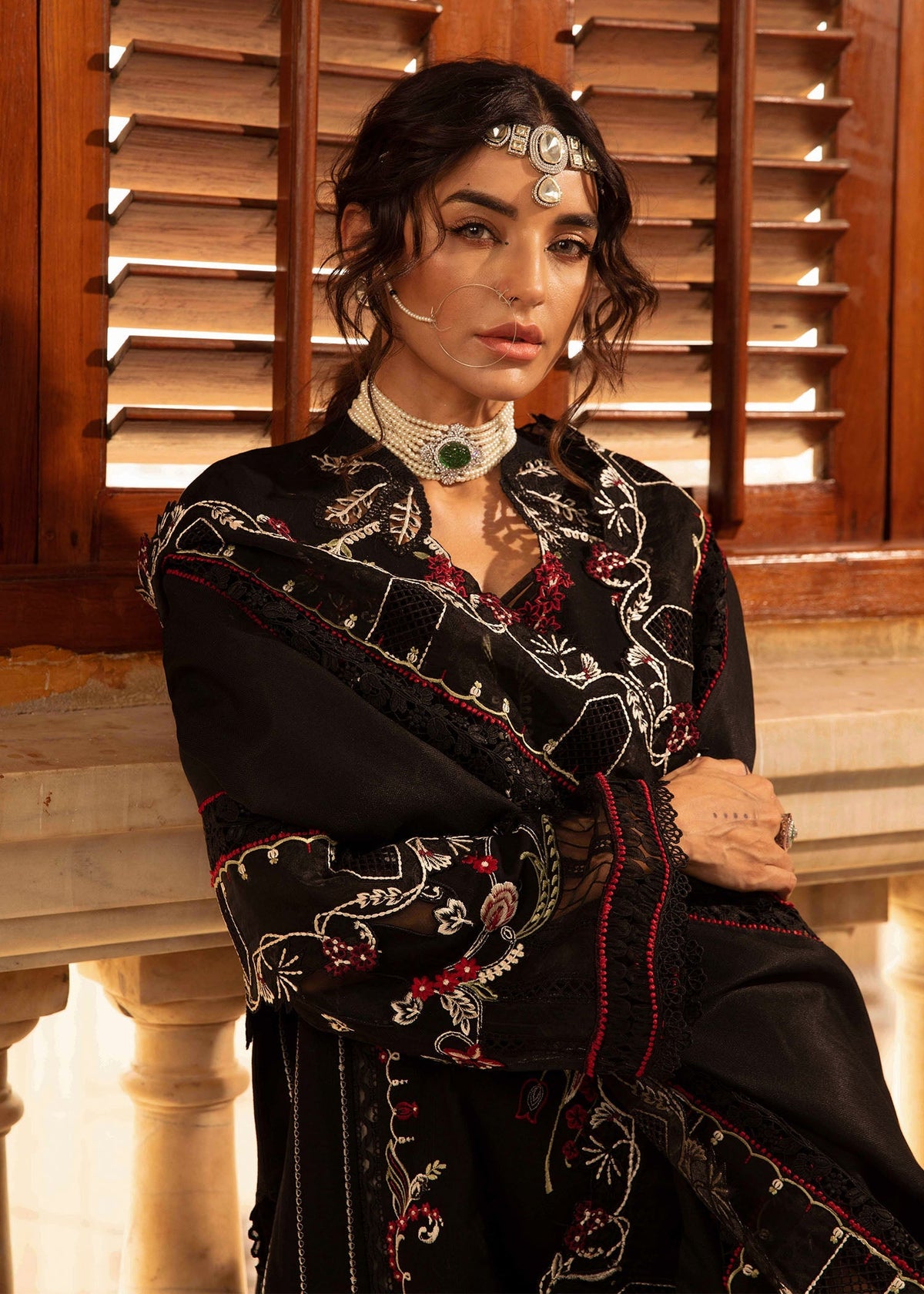 Crimson | Aaleen Winter 24 | Meenakari by Crimson - Designer Dress - Type: Ladies Clothes - Available at Libayah - 100% Original