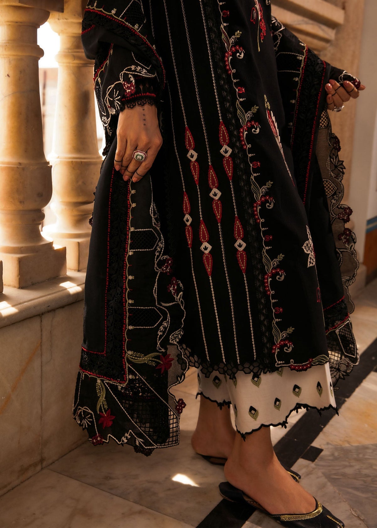 Crimson | Aaleen Winter 24 | Meenakari by Crimson - Designer Dress - Type: Ladies Clothes - Available at Libayah - 100% Original