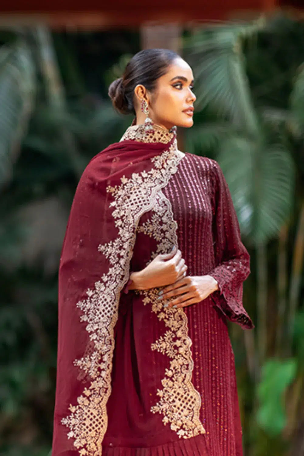 Azure | Embroidered Formals | Crimnson Rush by Azure - Designer Dress - Type: Ladies Clothes - Available at Libayah - 100% Original