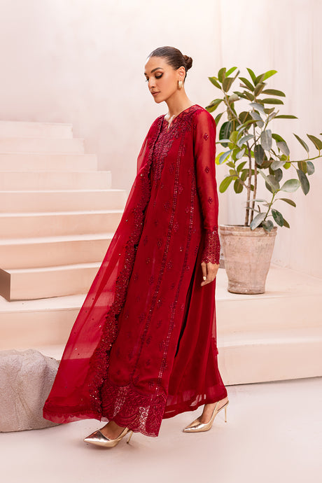 Azure | Ensembles Embroidered Formals | Crimson Glow by Azure - Designer Dress - Type: Ladies Clothes - Available at Libayah - 100% Original