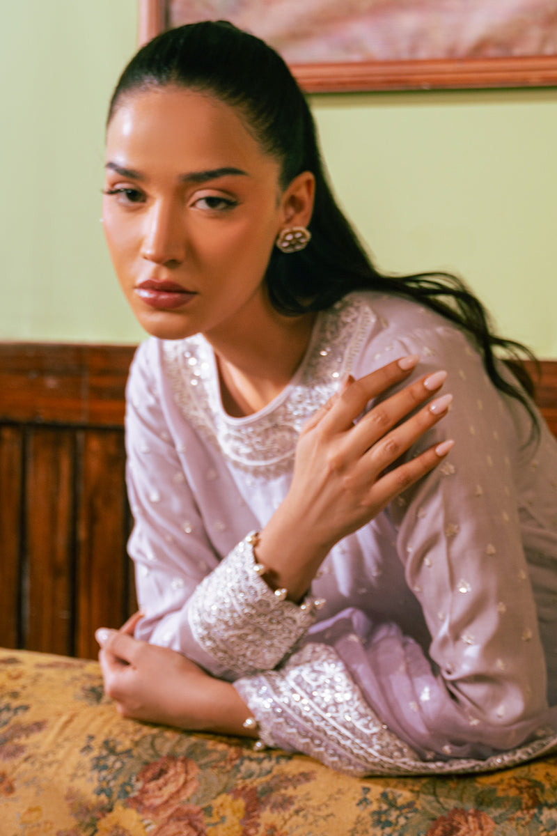 Cross Stitch | Luxe Atelier 24 | WISTERIA PLUM by Cross Stitch - Designer Dress - Type: Luxury - Available at Libayah - 100% Original