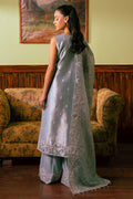 Cross Stitch | Luxe Atelier 24 | HAZY BLUE by Cross Stitch - Designer Dress - Type: Luxury - Available at Libayah - 100% Original