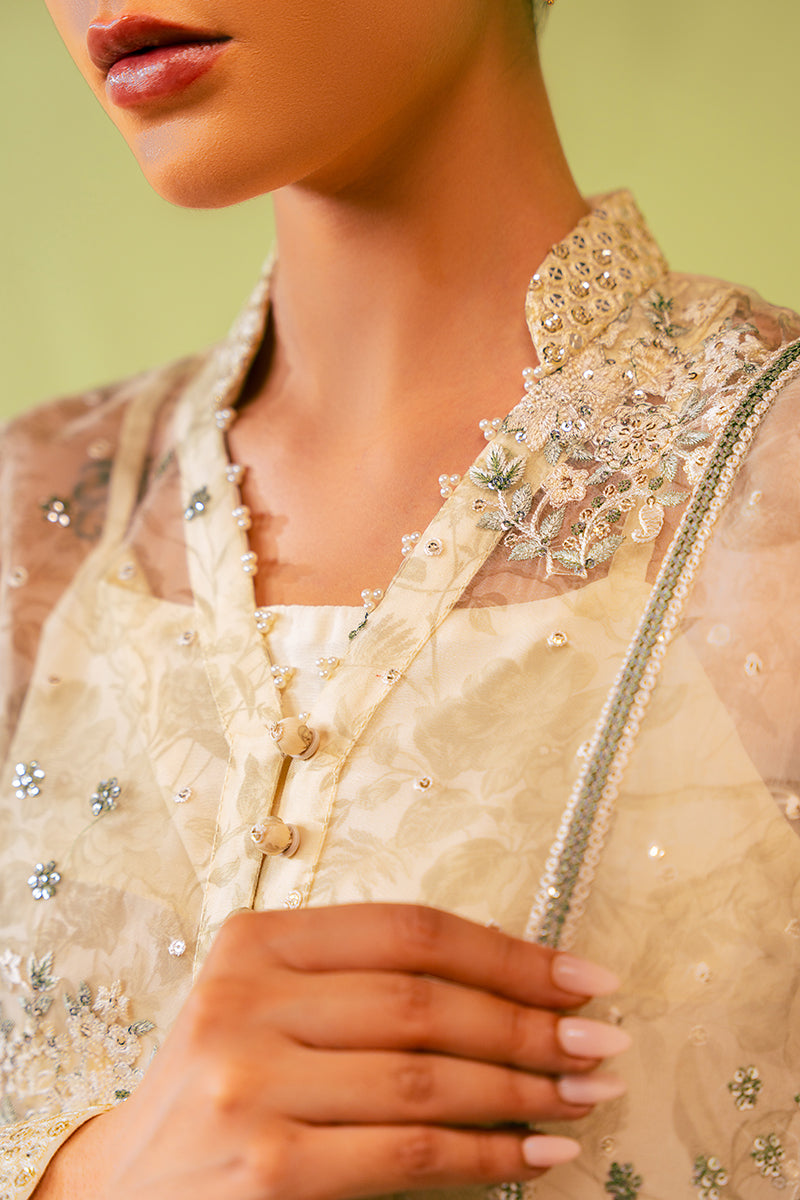 Cross Stitch | Luxe Atelier 24 | CELADON SAGE by Cross Stitch - Designer Dress - Type: Luxury - Available at Libayah - 100% Original