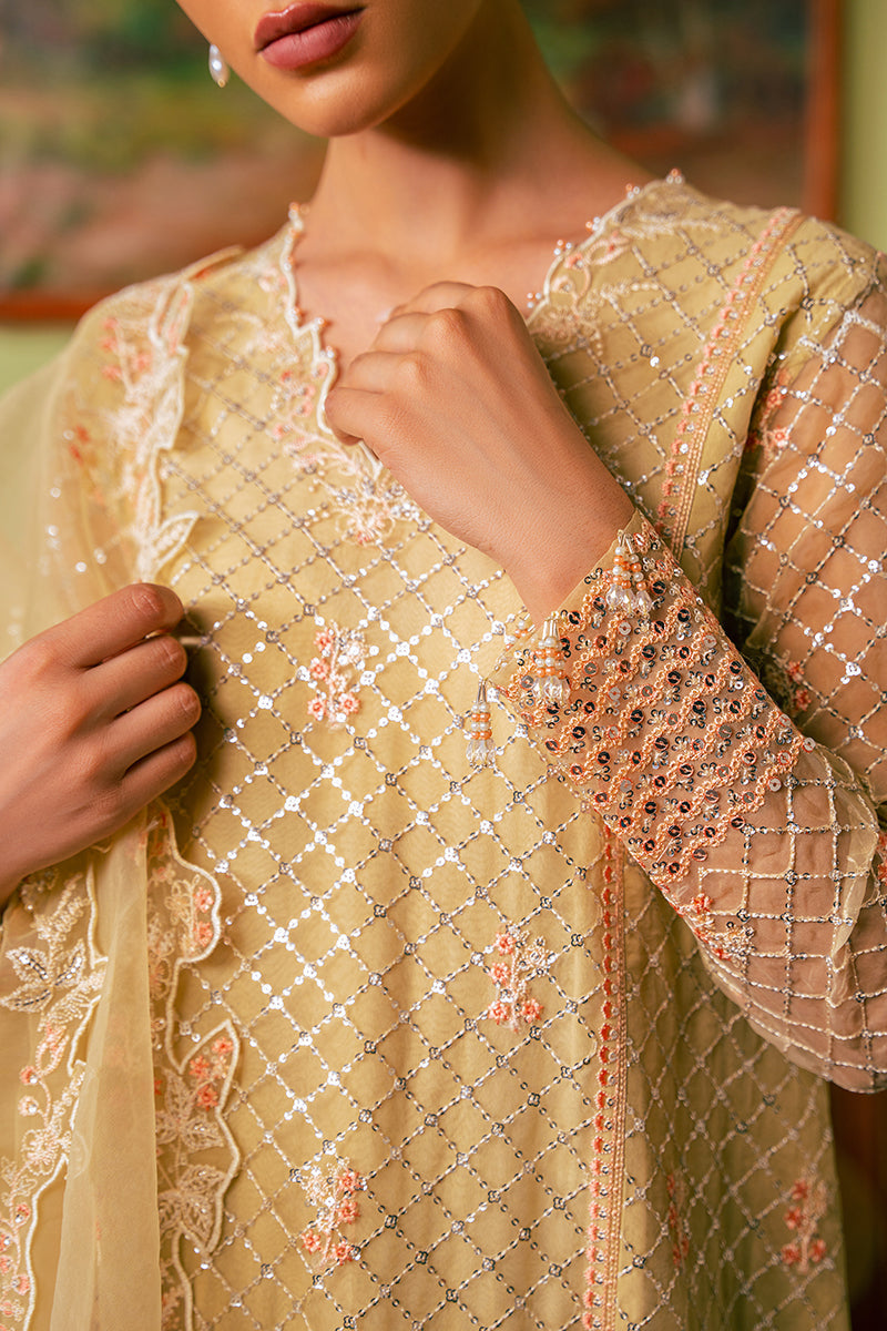 Cross Stitch | Luxe Atelier 24 | CANARY BUTTER by Cross Stitch - Designer Dress - Type: Luxury - Available at Libayah - 100% Original