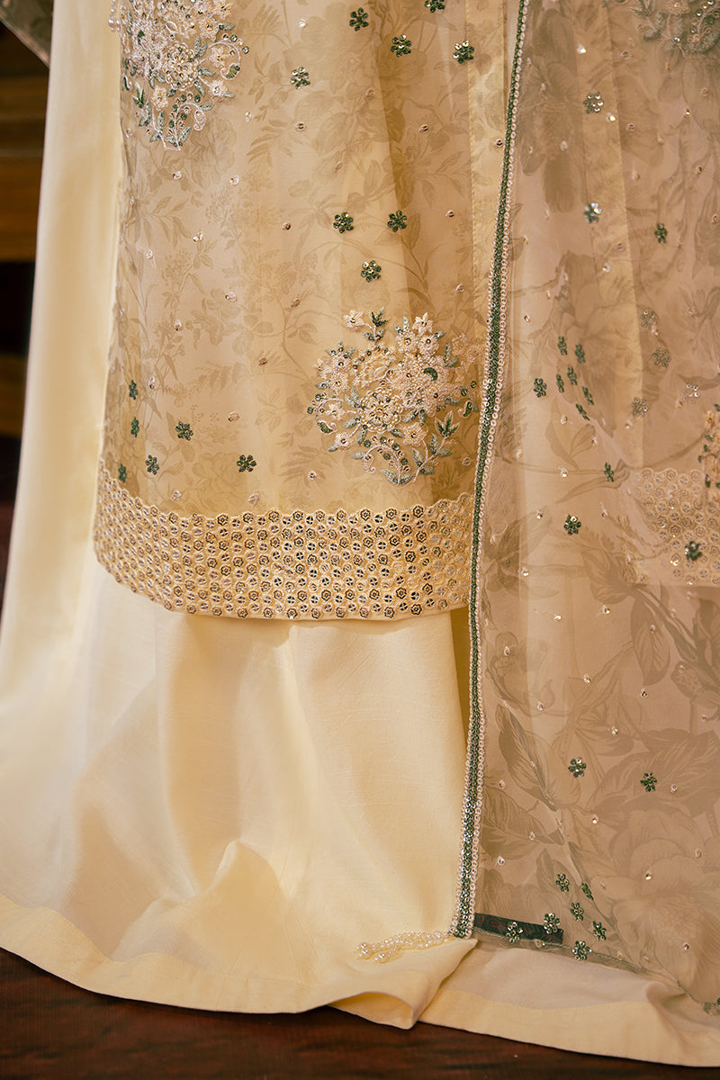 Cross Stitch | Luxe Atelier 24 | CELADON SAGE by Cross Stitch - Designer Dress - Type: Luxury - Available at Libayah - 100% Original