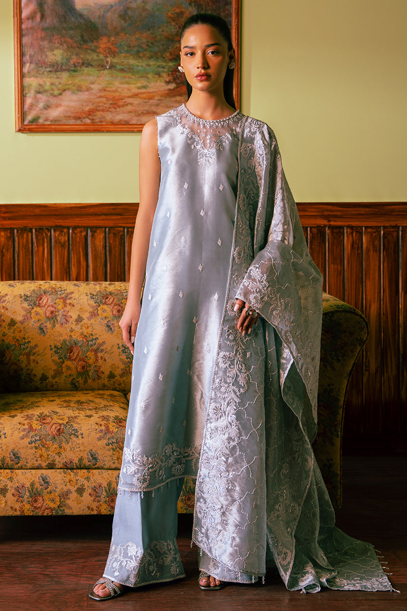 Cross Stitch | Luxe Atelier 24 | HAZY BLUE by Cross Stitch - Designer Dress - Type: Luxury - Available at Libayah - 100% Original