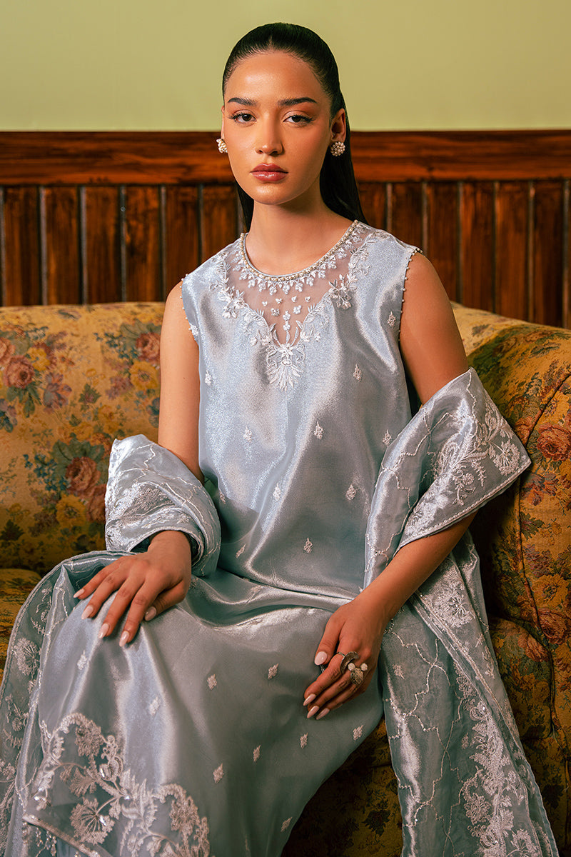 Cross Stitch | Luxe Atelier 24 | HAZY BLUE by Cross Stitch - Designer Dress - Type: Luxury - Available at Libayah - 100% Original