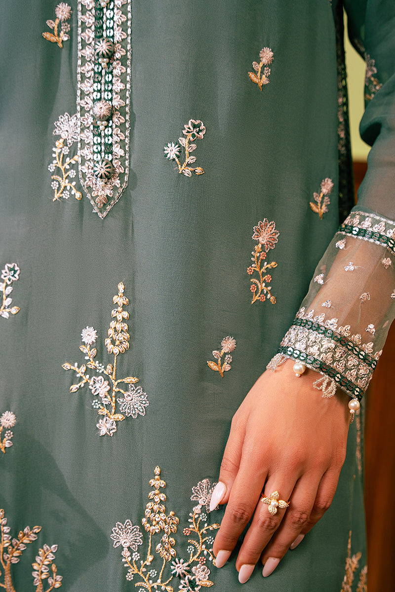 Cross Stitch | Luxe Atelier 24 | FERN GREEN by Cross Stitch - Designer Dress - Type: Luxury - Available at Libayah - 100% Original